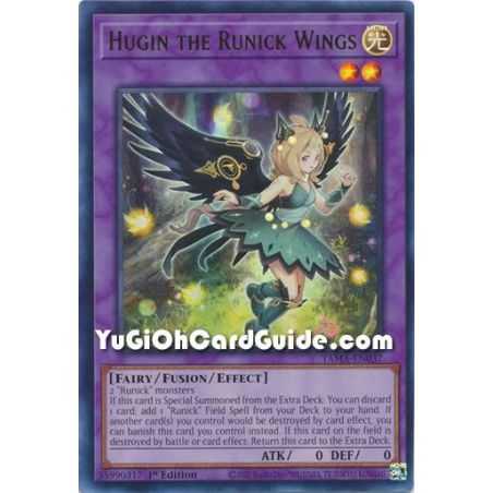 Hugin the Runick Wings (Ultra Rare) – Tactical Masters | Carta YUGIOH en México