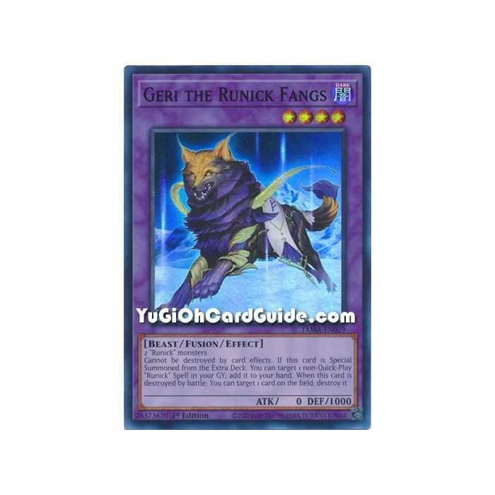 Geri the Runick Fangs (Super Rare) – Tactical Masters | Carta YUGIOH en México