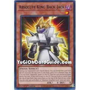 Absolute King Back Jack (Rare) – Tactical Masters | Carta YUGIOH en México