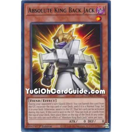 Absolute King Back Jack (Rare) – Tactical Masters | Carta YUGIOH en México