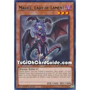 Malice, Lady of Lament (Rare) – Tactical Masters | Carta YUGIOH en México