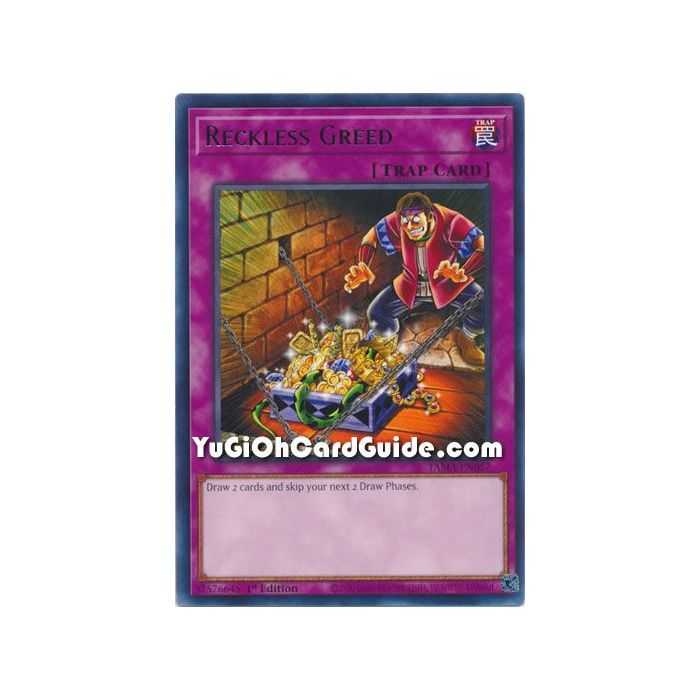 Reckless Greed (Rare) – Tactical Masters | Carta YUGIOH en México