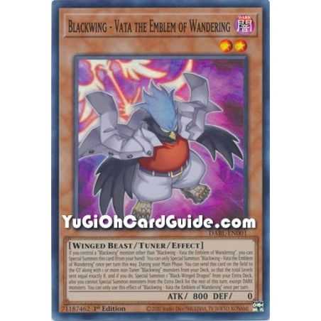 Blackwing - Vata the Emblem of Wandering (Super Rare) – Darkwing Blast | Carta YUGIOH en México