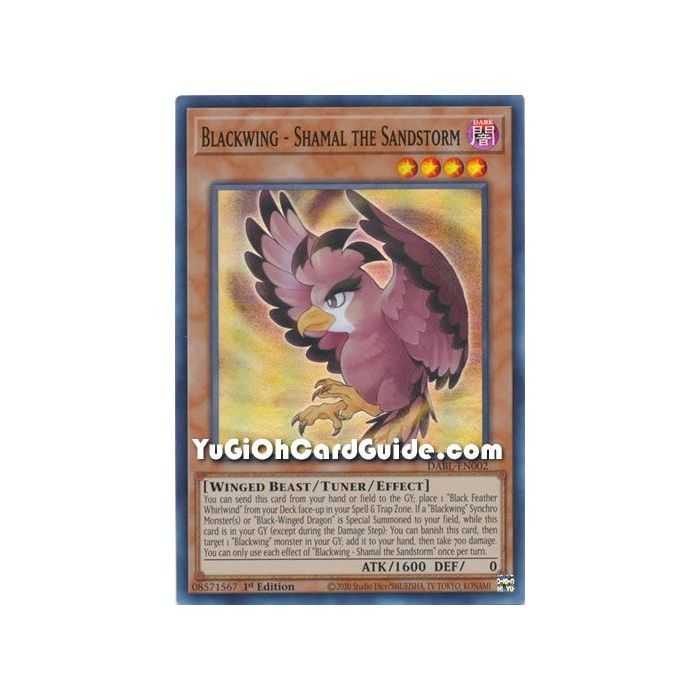 Blackwing - Shamal the Sandstorm (Super Rare) – Darkwing Blast | Carta YUGIOH en México