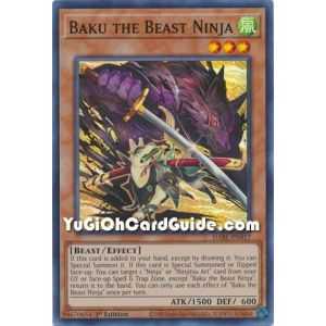 Baku the Beast Ninja (Super Rare) – Darkwing Blast | Carta YUGIOH en México
