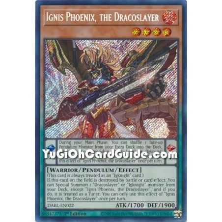 Ignis Phoenix, the Dracoslayer (Secret Rare) – Darkwing Blast | Carta YUGIOH en México