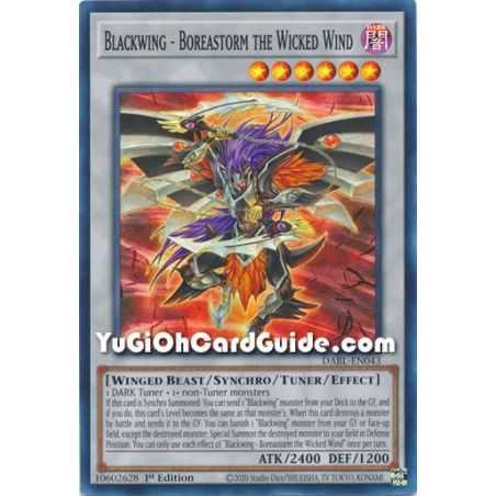 Blackwing - Boreastorm the Wicked Wind (Super Rare) – Darkwing Blast | Carta YUGIOH en México