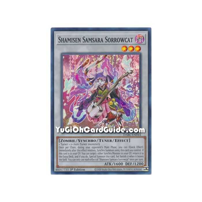 Shamisen Samsara Sorrowcat (Super Rare) – Darkwing Blast | Carta YUGIOH en México