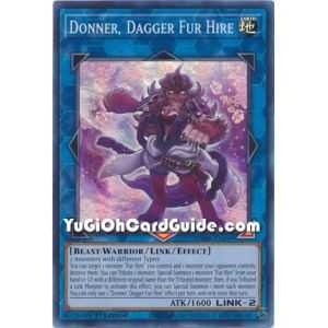 Donner, Dagger Fur Hire (Super Rare) – Darkwing Blast | Carta YUGIOH en México