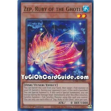 Zep, Ruby of the Ghoti (Ultra Rare) – Darkwing Blast | Carta YUGIOH en México
