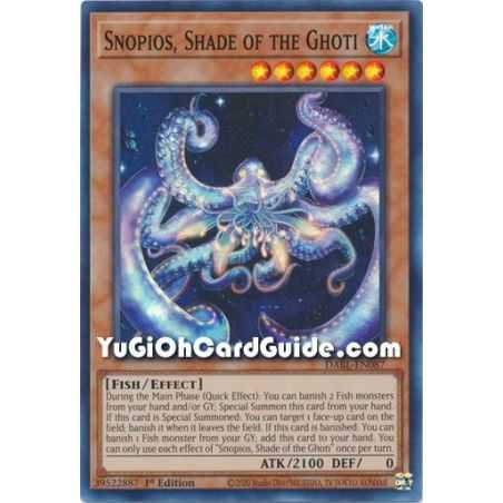 Snopios, Shade of the Ghoti (Super Rare) – Darkwing Blast | Carta YUGIOH en México