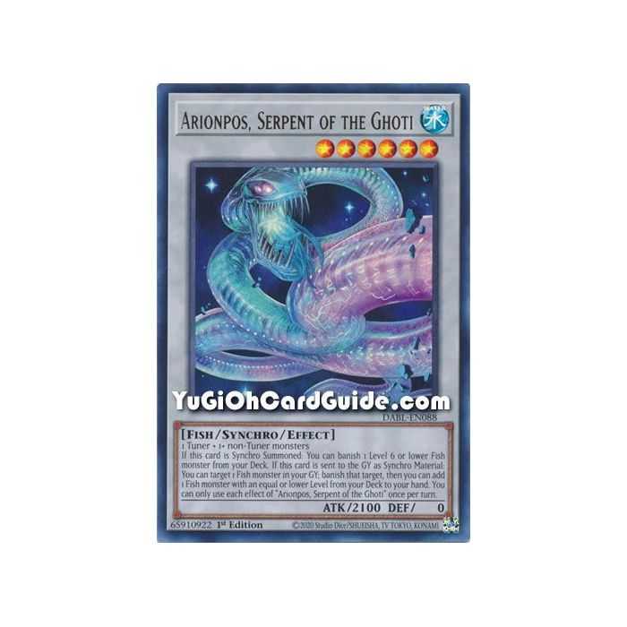 Arionpos, Serpent of the Ghoti (Ultra Rare) – Darkwing Blast | Carta YUGIOH en México