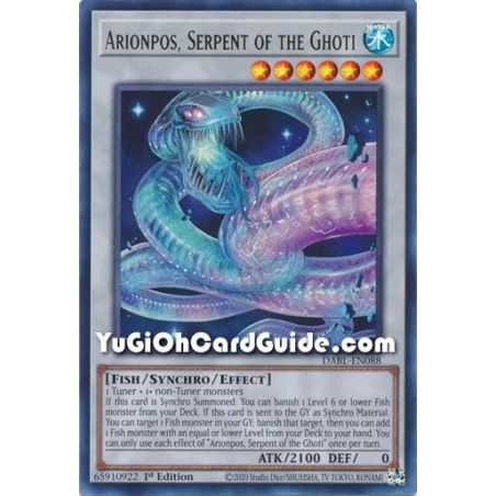 Arionpos, Serpent of the Ghoti (Ultra Rare) – Darkwing Blast | Carta YUGIOH en México