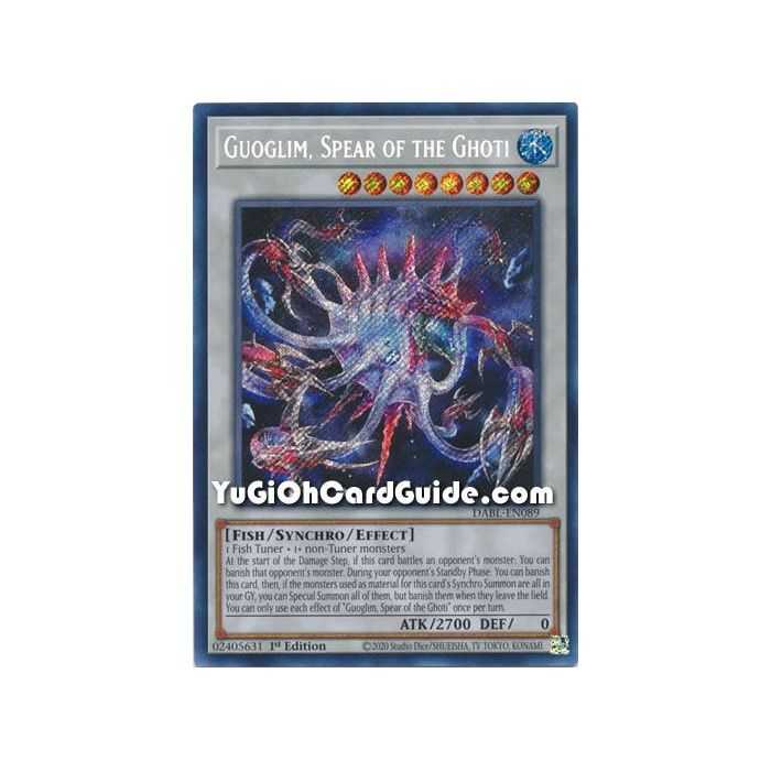 Guoglim, Spear of the Ghoti (Secret Rare) – Darkwing Blast | Carta YUGIOH en México