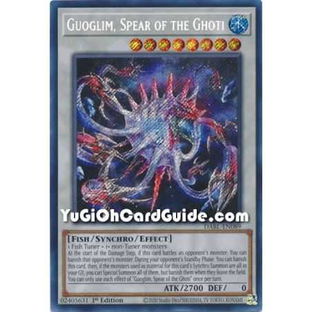Guoglim, Spear of the Ghoti (Secret Rare) – Darkwing Blast | Carta YUGIOH en México