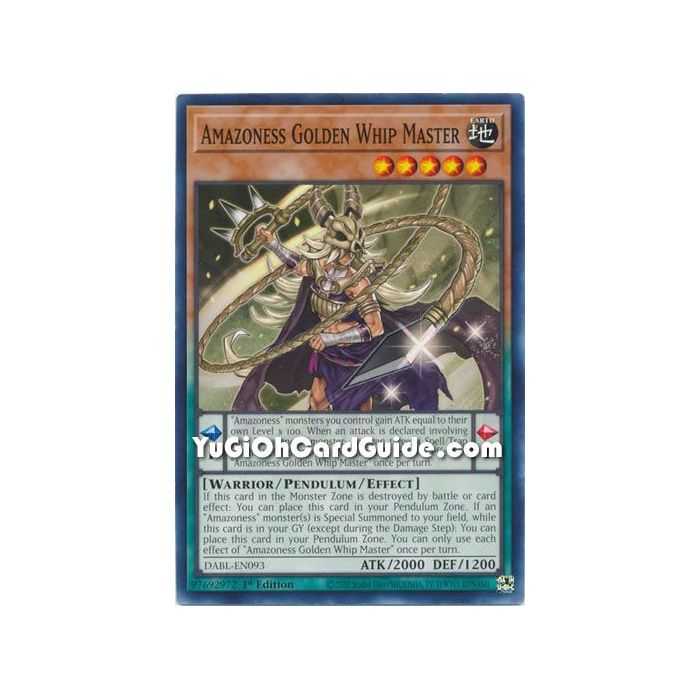 Amazoness Golden Whip Master (Common) – Darkwing Blast | Carta YUGIOH en México