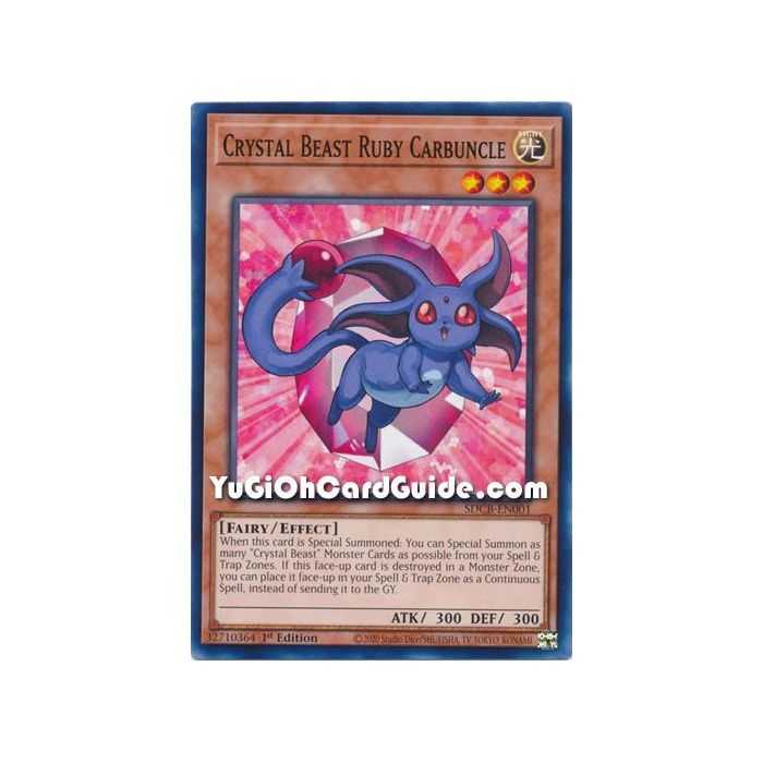 Crystal Beast Ruby Carbuncle (Common) – Starter Deck Legend of the Crystal Beast | Carta YUGIOH en México