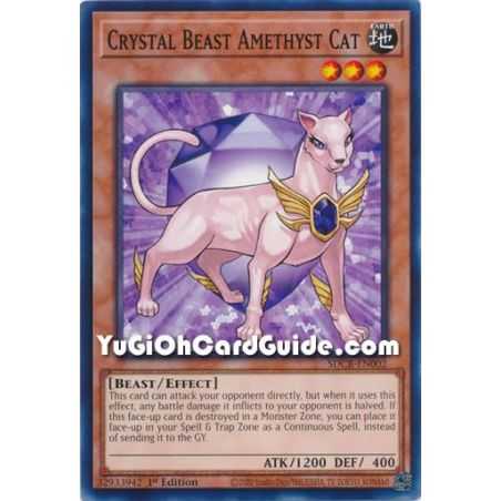 Crystal Beast Amethyst Cat (Common) – Starter Deck Legend of the Crystal Beast | Carta YUGIOH en México