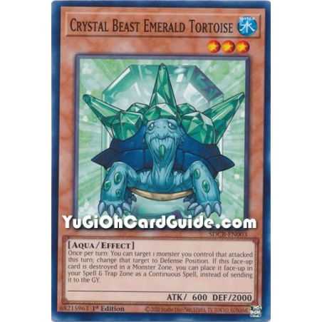 Crystal Beast Emerald Tortoise (Common) – Starter Deck Legend of the Crystal Beast | Carta YUGIOH en México