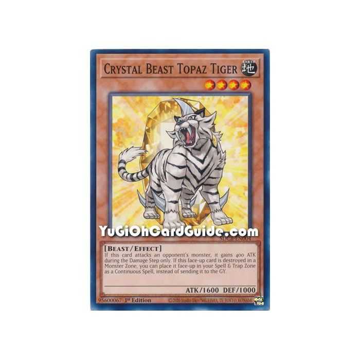 Crystal Beast Topaz Tiger (Common) – Starter Deck Legend of the Crystal Beast | Carta YUGIOH en México