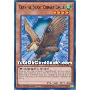 Crystal Beast Cobalt Eagle (Common) – Starter Deck Legend of the Crystal Beast | Carta YUGIOH en México