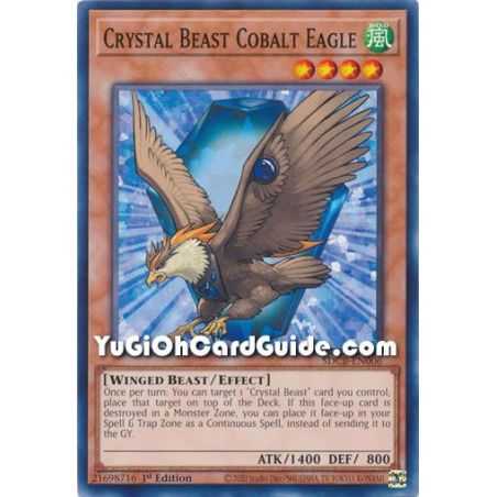 Crystal Beast Cobalt Eagle (Common) – Starter Deck Legend of the Crystal Beast | Carta YUGIOH en México