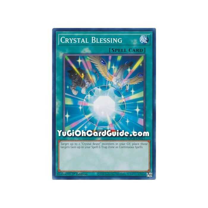 Crystal Blessing (Common) – Starter Deck Legend of the Crystal Beast | Carta YUGIOH en México