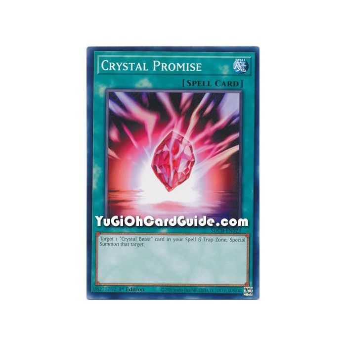 Crystal Promise (Common) – Starter Deck Legend of the Crystal Beast | Carta YUGIOH en México