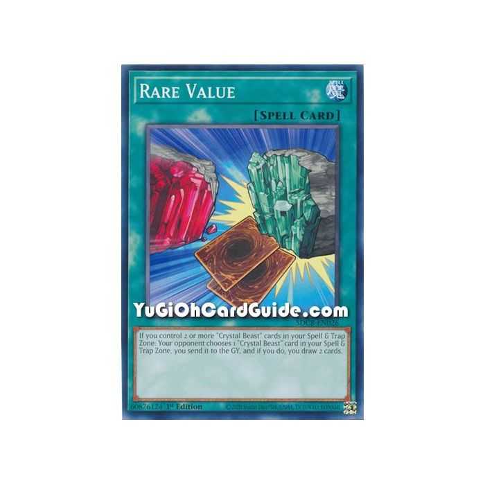 Rare Value (Common) – Starter Deck Legend of the Crystal Beast | Carta YUGIOH en México