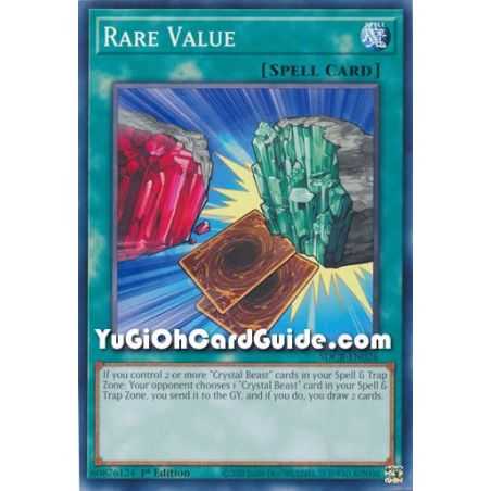 Rare Value (Common) – Starter Deck Legend of the Crystal Beast | Carta YUGIOH en México