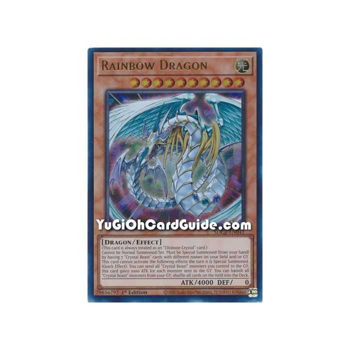 Rainbow Dragon (Ultra Rare) – Starter Deck Legend of the Crystal Beast | Carta YUGIOH en México