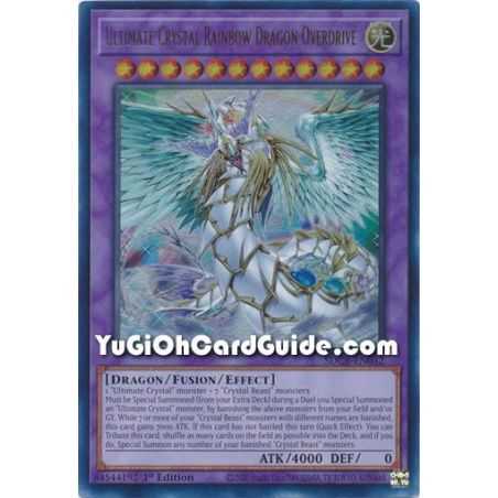 Ultimate Crystal Rainbow Dragon Overdrive (Ultra Rare) – Starter Deck Legend of the Crystal Beast | Carta YUGIOH en México