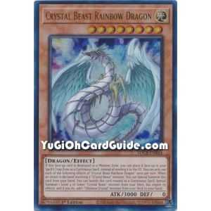 Crystal Beast Rainbow Dragon (Ultra Rare) – Starter Deck Legend of the Crystal Beast | Carta YUGIOH en México