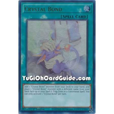 Crystal Bond (Ultra Rare) – Starter Deck Legend of the Crystal Beast | Carta YUGIOH en México