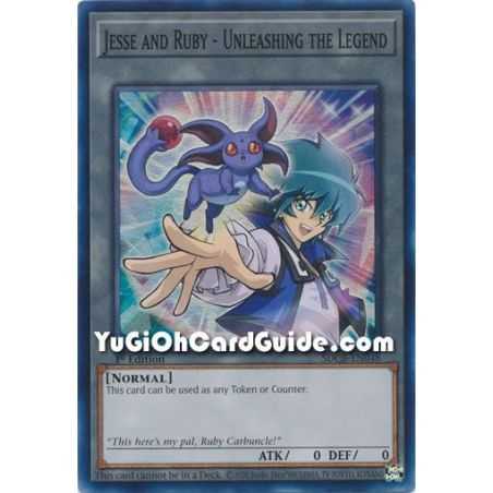 Jesse and Ruby - Unleashing the Legend (Super Rare) – Starter Deck Legend of the Crystal Beast | Carta YUGIOH en México