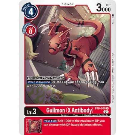 Guilmon (X Antibody) (Uncommon) – BT09 X Record | Carta DIGIMON en México