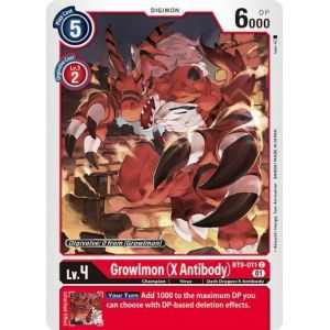Growlmon (X Antibody) (Common) – BT09 X Record | Carta DIGIMON en México
