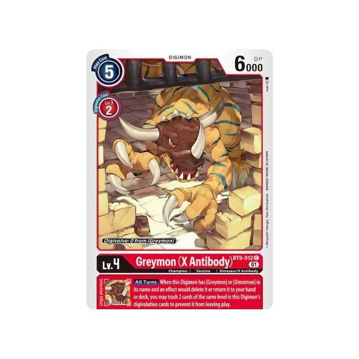 Greymon (X Antibody) (Common) – BT09 X Record | Carta DIGIMON en México