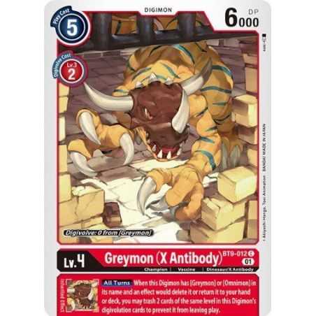 Greymon (X Antibody) (Common) – BT09 X Record | Carta DIGIMON en México