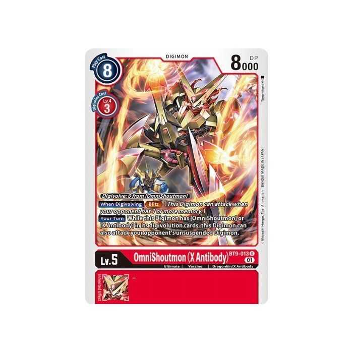 OmniShoutmon (X Antibody) (Uncommon) – BT09 X Record | Carta DIGIMON en México