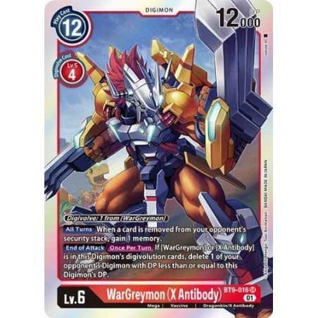 WarGreymon (X Antibody) (Super Rare) – BT09 X Record | Carta DIGIMON en México