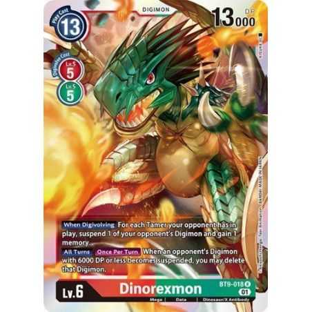 Dinorexmon (Rare) – BT09 X Record | Carta DIGIMON en México