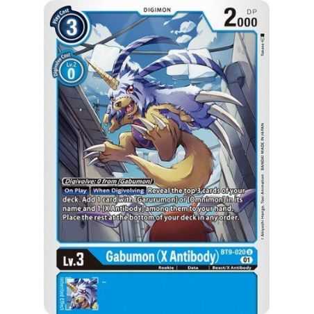 Gabumon (X Antibody) (Uncommon) – BT09 X Record | Carta DIGIMON en México