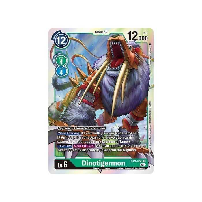 Dinotigermon (Rare) – BT09 X Record | Carta DIGIMON en México