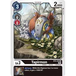 Tapirmon (Common) – BT09 X Record | Carta DIGIMON en México