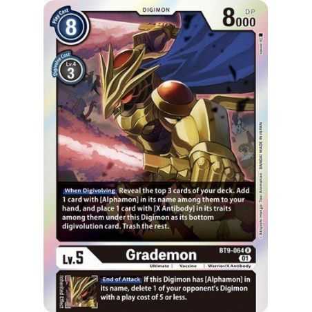 Grademon (Rare) – BT09 X Record | Carta DIGIMON en México