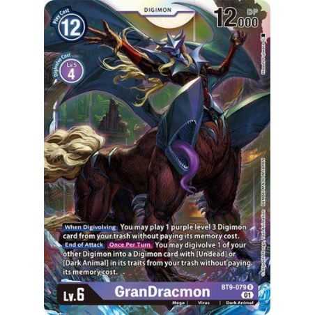 GranDracmon (Rare) – BT09 X Record | Carta DIGIMON en México