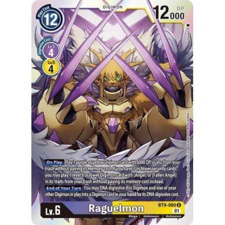 Raguelmon (Rare) – BT09 X Record | Carta DIGIMON en México