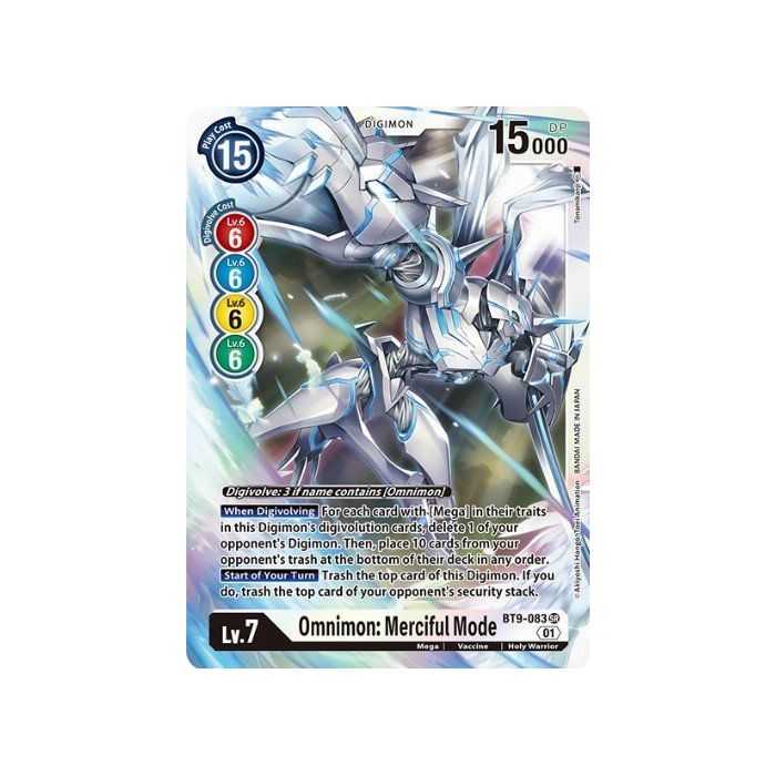 Omnimon: Merciful Mode (Super Rare) – BT09 X Record | Carta DIGIMON en México