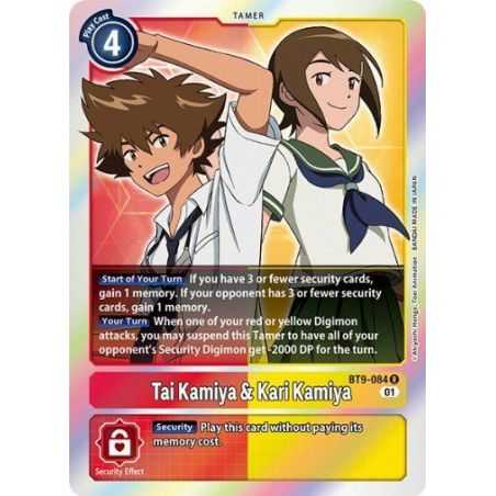Tai Kamiya & Kari Kamiya (Rare) – BT09 X Record | Carta DIGIMON en México